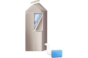 SUCIKORIO Secadora de Ropa Pequeña Portatil, 60L 10kg Eléctrica Secadora Tamaño Reducido 600W Tender Electrico para Todas Las Telas, Azul