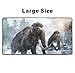 Produktbild keling - Gaming Mauspad Tischunterlage Large Size,groß extended mousepad für Office,Schwarz Kantenanleimung mouse pad für Laptop Computer Desktop - ExtinctWoolly Mammuts