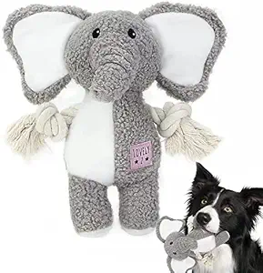 Dogs Toys, Cute Plush Dog Toys, Squeak Interactive Stuffed Indoor Puppy Toys, with Pleated Paper, Durable chew Toys, Suitable for Small and Medium-Sized Dogs, Reduce Boredom?Elephant Shape
