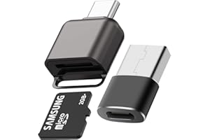 Oblinple Lettore di schede Micro SD, USB C a Mini SD Adapter, Card Reader di Memoria da tipo C a TF, Adattatore type C Lettore di Scheda OTG per PC, Tablet, Laptop, MacBook, Cellulare Samsung Android