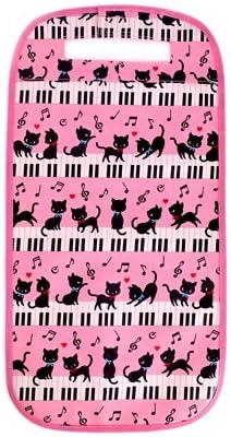COLORFUL CANDY STYLE Black cat waltz to dance on exciting school school bag cover Piano (Pink) made in Japan N4117700 (japan import)