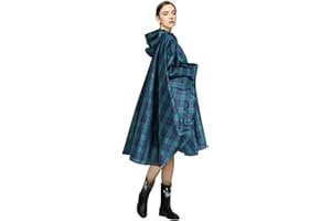 LAMA Poncho de pluie imperméable, léger et réutilisable, veste de pluie de randonnée avec capuche et pochette de transport pour adultes, femmes, hommes, activités de plein air