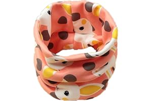 PLUTO & FOX Braga Para El Cuello De Algodón Térmica Infantil Para Niños Y Niñas Doble Capa Con Dibujo Unisex Con Borreguito Forrado Por Dentro Para Invierno Cálido