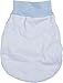 Produktbild Schnizler Unisex Baby Schlafsack Strampelsack Ringel mit elastischem Umschlagbund, Oeko Tex Standard 100, Gr. One size, Blau (weiß/bleu 117)
