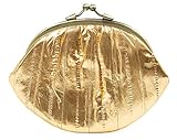 Style-Liebling: Der Becksöndergaard Geldbeutel Granny aus hochwertigem und angenehm weichen Aalleder in angesagter Vintage-Form kommt in glitzerndem Gold. Und glänzt auch als handliche Abendbegleitung.