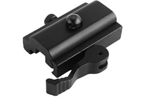 BigTron Supporto adattatore per binari Bipod con fissaggio a camma per Picatinny Weaver Rail 20mm