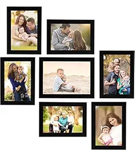 Baba handicrafts Wooden Photo Frames 4 * 6 inch Frame 6 Frame in The Box and 5 * 7 inch Frame 1 in The Box Best Look for Home Decor Wall and Best Item.