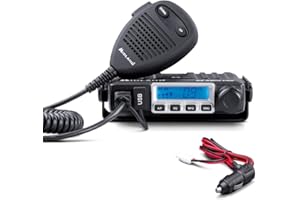 Midland - CB Radio M-MINI USB Licence-Free, Multi-Band EU, 40 AM/FM Channels, Professional 2-Way Radio Transceiver with LCD Display and S-Meter, 2 Squelch Modes, Fast USB Charging, External Speaker