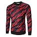 Produktbild JUSTSELL Langarmshirts Pullover Herren Herbst Winter,Männer 3D-Gestreift-Druck Sweatshirt Rundhalsausschnitt T Shirt Casual Freizeit Herrenbekleidung Tops