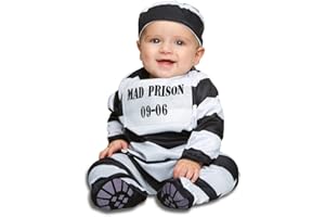 My Other Me Me-202512 Disfraz de preso bebé para niño, 7-12 meses (Viving Costumes 202512