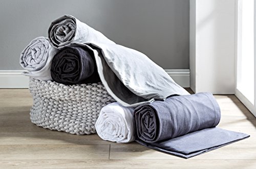 Belsonno® Spannbettlaken Boxspringbett Silber 125g/m² Steghöhe 40 cm | Spannbett-Tuch Boxspringbett-Bezug | ÖKO-TEX® STANDARD 100 | Rundum-Gummi Bett-Laken Bettbezug für 180×200 200×200 180×220 200×220 - 3