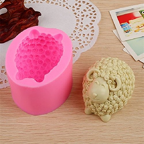 KING DO WAY Schaf silikon Soap Schimmel Formenbau Seifenform für DIY Handgemachte Seife Bath Bomb - 6