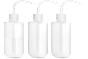 QWORK 3 st 250ml tvättflaska, komprimerbara flaskor, pressbar flaska, bevattningsverktyg