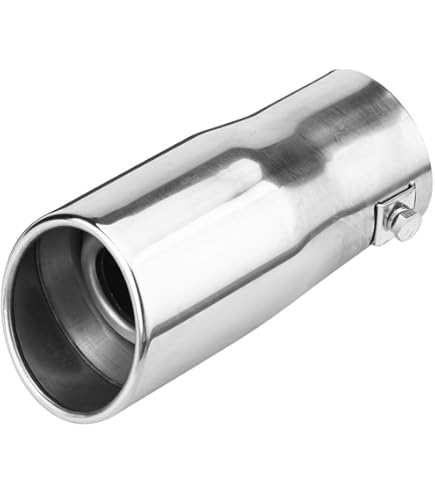 Uitlaatsierstuk RVS - rond 76mm - lengte verstelbaar - 45-55mm