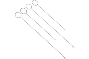 AHQIZFX Loop Turner Sewing Tool, 4 Pieces Sewing Loop Turner Hook, Loop Turner Tool for Silicone Beads, Needle Hook, Crochet Sewing Supplies, Drawstring Threader Tool for Fabric Tube Strips DIY (10.4" & 7")