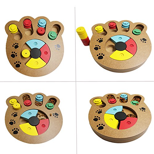 Baby-Pet-Paw-Shape-Wooden-Interactive-Food-Treated-Hide-and-Seek-Activity-Toys-For-Pet-Dog-Slow-Food-Puzzle-Training-Toy