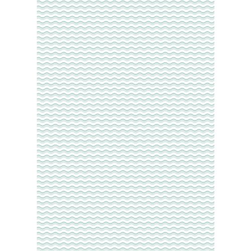 Rayher 73083408 Motivkarton Punkte/Welle, 190g/m², 213x310mm, säurefrei+lösungsmittelfrei, mintgrün - 2