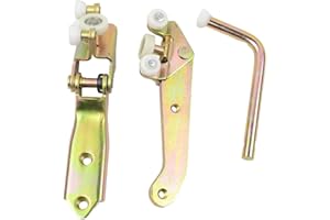 Huiruhy 3 guías de rodillos para puerta corredera derecha, guía de rodillos superior, central e inferior, para puertas correderas compatibles con T4 1990-2004 701843336A 701843436 701843406B