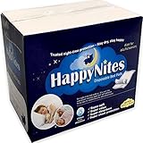 HappyNites Disposable Incontinence Bed Pads - High Absorbency 1500ml Disposable Underpads Bed Liner Mats, 10g SAP Super Waterproof Mattress Pad Protector for Adults, Kids (30Pack w/Sticky Tags)