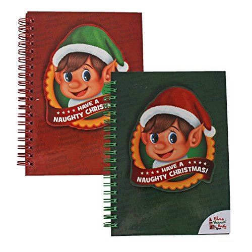 Preisvergleich Produktbild Elves Behavin 'Badly 5 "x 7" Red Elf Spiralblock 60 Seiten