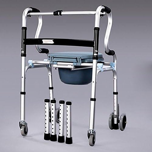 SCZLSYL Multifunctional elderly commode chair disabled toilet pregnant women wheeled toilet seat mobile toilet stool