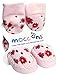 Mocc Ons Cute Moccasin Style Slipper Socks - 18-24 Months, Floral Ditsy