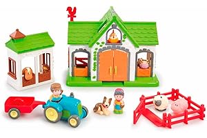 Early Learning Centre Happyland Farm Playset For Children From 2 To 5 Years Farm Animals Animal Figures Farm Animal Toys Happy Land Toy Sets Happy Land Toys Elc Toys Happyland Figures Happyland People