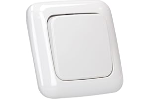 Busch-Jaeger Wechselschalter Set: 2000/6 US Wechselschalter + 2506-214 Wippe + 2511-214 1-fach Rahmen Alpinweiß Reflex SI