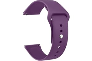 Yisica 20mm Correa de Reloj de Silicona de Liberación Rápida para Mujere Hombre, Suave Silicona Correa de Repuesto Ajustable para 20mm