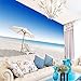 Produktbild Sproud Benutzerdefinierte Hintergrundbilder 3D-dekorativen Hintergrund Sommer Sonnenschirm Moderne Wohnzimmer Hotel wandbild Tapeten Moderne 350 cmX 245 cm