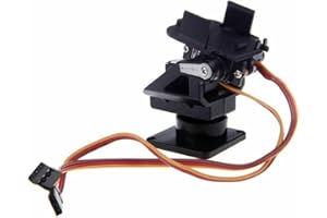 TECKEEN 2-Achsen-Servo-Kardanhalterung, PTZ Schwenk-/Neige-Kamera-Plattform, Anti-Vibration-Kamera-Halterungssets für Flugzeuge, Roboter, Autos, 9 g Servo