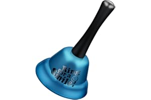 Acooruiteng Metal Hand Bell - Funny Service Bell for Counter Reception Restaurant Wedding Dinner Office Hotels