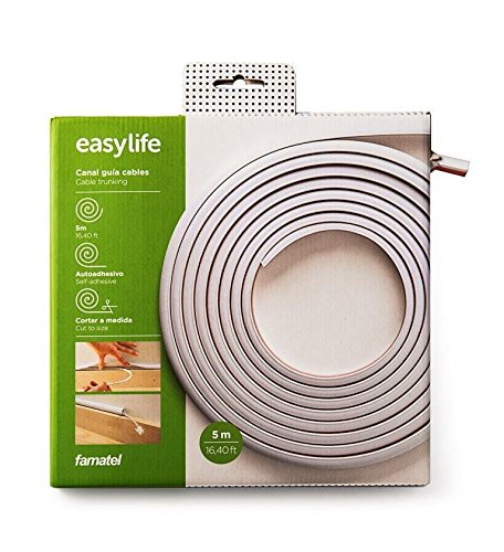 Famatel - Canal flexible adhesiva 10x10(rollo 5m)