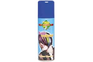 TempleCo Temporary Hairspray: Hair Color for All Ages - Easy-to-Apply & Wash-Out Fun, Non-Permanent. Men, Women, Kids. Fancy Dress, Novelty, Costumes, Cosplay, Parties, & More - (Blue)