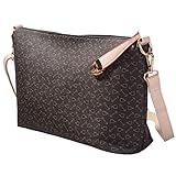 Coofit Damen Leder Handtaschen Umhängetasche Schultertasche Schulter Hobo Set - 8