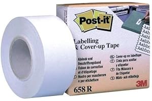 Post-it 25,4 mm x 17,7 m 6-liniowa szerokość taśmy zakrywającej i etykietującej - biała