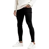 GINGTTO Men Jeans Skinny Stretch Denim Jean | Super Stretchy, Tapered Leg, Suitable For Leisure, Work, Dating