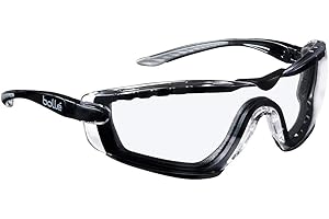 Bollé Safety COBFTPSI "Cobra" Black okulary ochronne z przezroczystymi soczewkami, rozmiar uniwersalny