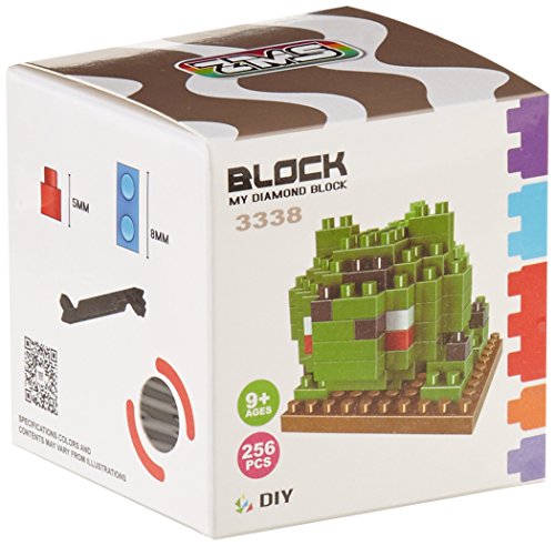 Carchet - Jeu de Construction Pokémon - Blocs de Construction de Figure Pokémon / avec Socle - Jouet Éducatif / 3D Puzzle Pokémon - Taille Entre 5 et 7 cm - Bulbizarre