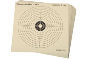 OAKWOOD Zielscheiben 14x14 oder 17x17 | Verschiedene Motive | Luftgewehr Pistole Softair Airsoft CO2 Schießscheibe für Kugelfang 50/100/150 Stück