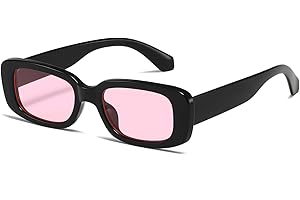 kimorn Gafas de sol rectangulares para mujeres y hombres, gafas de moda Retro a la moda de los años 90, marco cuadrado de protección UV 400 Vintage K1200