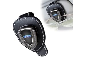HDBDYH Auto Brillenhalter Visier Sonnenbrillenhalter für Ford Fusion F150 F250 F350 F450 F550 Edge Explorer Mustang F151,Auto Sonnenbrille Clip,Ticket Clip,Auto Sonnenschutz Halter Auto Brillen Clip Visiere