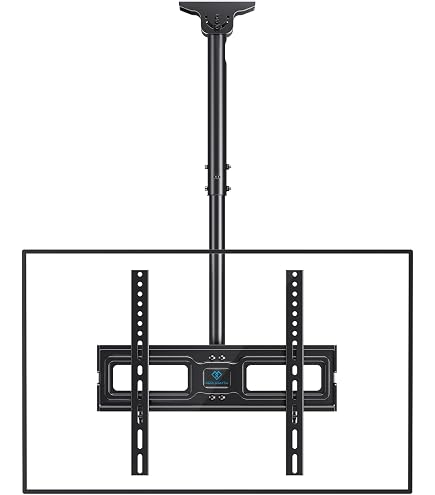 Support TV Plafond ONKRON Télescopique 32-80 Pouces - Bras Articulé Pour Écran Jusqu'à 68 Kg