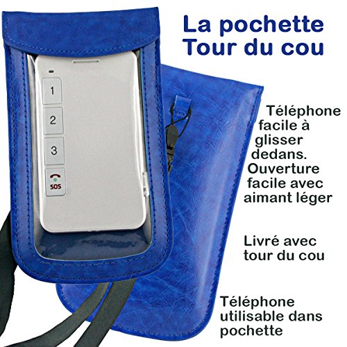 Mobiho-Essentiel Pochette Transparente compatible tous modèles avec tour du cou fourni.