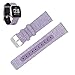 Price comparison product image UMIWE Compatible Fitbit Versa Band, Breathable Soft TPU Replacement Sport Wristband (Purple, One Size - 5.5"-8.1"(140mm-206mm))