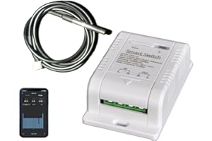 Good wife temperatura impermeabile e umidità Interruttore WiFi intelligente monitoraggio dell'energia in tempo reale controllo automatico di caldaie e irrigazione, compatibile con Alexa e Google Home
