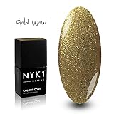  NYK1 NAILAC - GOLD WOW - Professional Shellac Gel Nail Polish - UV & LED Drying - Quick Soak Off Gel Polish 10ml - Over 100 Shellac Colours to Choose From! by NYK1