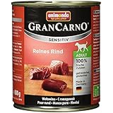 Animonda GranCarno Hundefutter Sensitive Adult Reines Rind, 6er Pack (6 x 800 g)