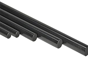 LOKIH 5ST Graphite Crucible Rührstab Schmelzguss Refining Gold Silber Kupfer-Stock-Rod-Stab Durchmesser 5mm / 6mm / 7mm / 8mm / 10mm,5mmx50mm