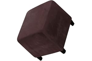JORTUIO Ottomane Fußhocker Schonbezug Hockerbezug Quadratisch 40x40/50x50/60x60 Stretch Samt Husse für Fußhocker Ottomanischer Hocker-Bezug Überzug Hocker Protector Waschbar ( Color : #26 , Size : 60x60x40cm